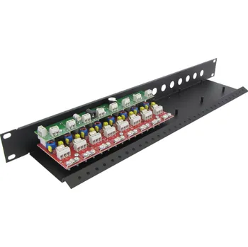 Přepěťová ochrana LHD-8R-EXT-FPS - 8kanálová přepěťová ochrana video cesty s transformátorem BNC-UTP a distribucí napájení - EWIMAR