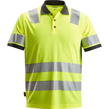 Pánské tričko Reflexní polokošile AllroundWork tř. 2 žlutá vel. XS Snickers Workwear Velikost: XXXL
