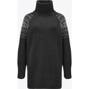 Dámský svetr Dámský luxusní merino svetr s kašmírem We Norwegians Setesdal Oversized Šedá S