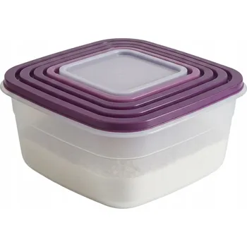 Dóza na potraviny Plastové dózy na potraviny sada 6 kusů