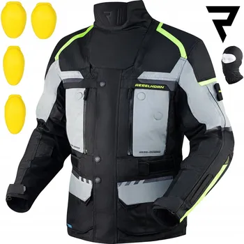 Moto bunda Motocyklová bunda Rebelhorn Cubby IV, vel. XS, černá/šedá