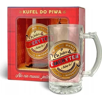 Sklenice Pivní Sklenice pro důchodce jako dárek, nic nemusím, důchod