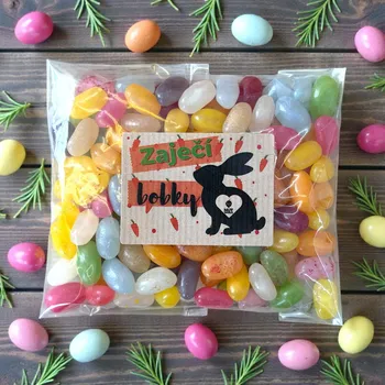Bonbon Nutworld.cz Velikonoční sáček - zaječí bobečky - Fazolky želé 200g