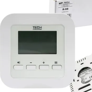 Termostat TECH R-9s bílý pokojový termostat kc536 drátový