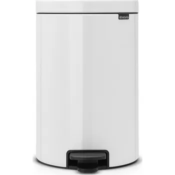 Odpadkový koš Brabantia, pedálový koš newlcon 20l barva bílá