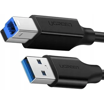 Datový kabel UGREEN KABEL USB A na USB-B 3.0 pro HDD, tiskárnu, skener, 5GB/s, 1M