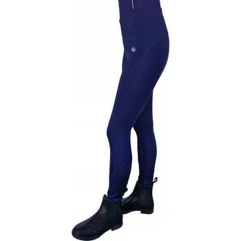 Jezdecké kalhoty Rajtky York Maya tmavě modré jezdecké legíny velikost 34 se silikonovým sedem po celé délce
