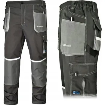 Pracovní obuv Reflexní pracovní kalhoty do pasu EUROCLASSIC, velikost 48