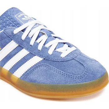 Dámská obuv Sportovní boty ADIDAS ORIGINALS GAZELLE INDOOR HQ8717 Modrá/Hnědá podrážka, velikost 45 1/3