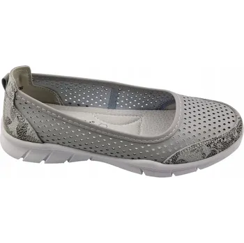 Dámská obuv Kožené polobotky VINCEZA 95323 , šedá kůže, vel. 38