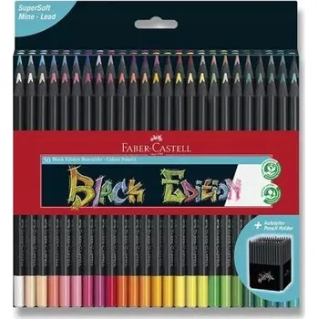 Pastelka Pastelky Faber-Castell Black Edition 50 ks v kartonové krabičce