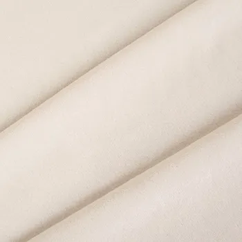 Zbytek - Oděvní strečový samet barva ecru melange