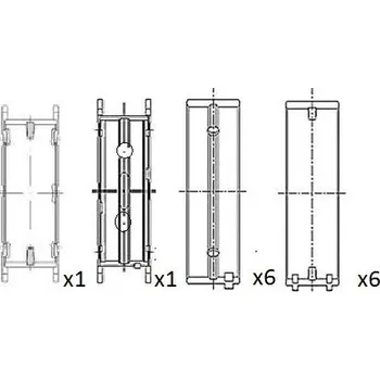 Kliková hřídel Hlavní ložiska klikového hřídele FAI AutoParts BM1064-STD