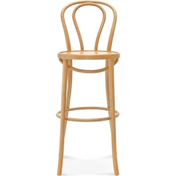 Barová židle Barová židle BST-18 - Fameg Přírodní Buk 01, Židle Bez Čalounění 43x109 cm