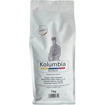 Káva Káva KÁVOHOLIK Štefánik Kolumbia 100 % arabika 1000 g, zrno