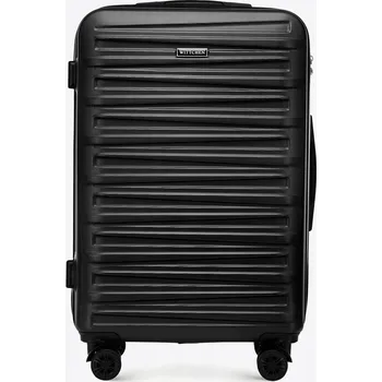 Kufr střední WITTCHEN tvrdý ABS černý 65 l s výsuvnou rukojetí