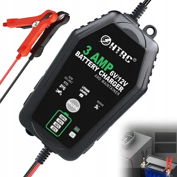 Nabíječka autobaterie Automatická nabíječka autobaterií LCD 6V 12V 3A