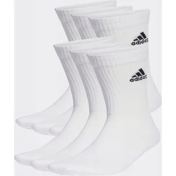 Pánské ponožky Ponožky adidas Cushioned Sportswear sada 6-balení bílé pohodlné vel. 37-39