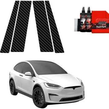 Polep vozidla Carbonová fólie na sloupky, Tesla X, 2021- , (PR-334085958)