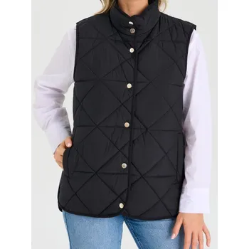 Dámská vesta Sinsay - Prošívaná vesta se stojáčkem - černá - 380HC-99X - 380HC-99X-XXL