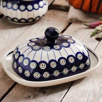 Máslenka Máselnice Keramika Boleslaviec - dek. 8 (druhý druh)