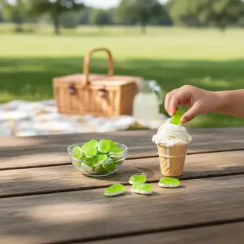 Bonbon Pedro Žabky dvoubarevné želé 1000 g – želé bonbony (želé + pěna) (ŽÁBY, cukrovinky, želé s ovocnou příchutí.)