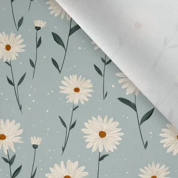 Zbytek - Bavlna premium NELA modré mini květiny Aia