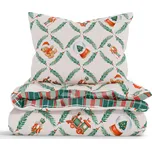 Vánoční bavlněné povlečení Renforcé do postýlky – Vánoční příběh