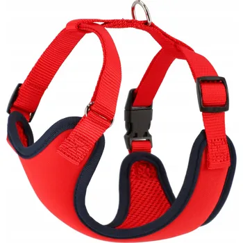 Postroj pro psa Dingo Beztlakové postroje s dvoupásmovým nastavením XS ČERVENÉ