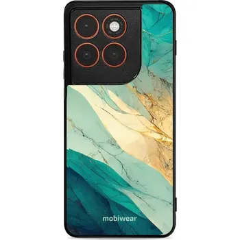 Pouzdro na mobilní telefon Lesklý kryt Mobiwear Glossy - Motorola Edge 70 - G024G - Zlatavý a zelenkavý mramor (Prémiové lesklé pouzdro, obal, kryt Mobiwear Glossy na mobil Motorola Edge 70 - G024G - Zlatavý a zelenkavý mramor, materiál Plast + TPU silikon - krytí po všech stranách