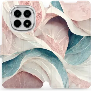 Telefonní příslušenství Flipové pouzdro Mobiwear - Xiaomi Redmi Note 15 4G - VP33S Růžový a zelenkavý mramor (Knížkové flip pouzdro, obal, kryt na mobil Xiaomi Redmi Note 15 4G - VP33S Růžový a zelenkavý mramor, materiál Umělá kůže + TPU - ochrana 360°, stojánek, silikonová)