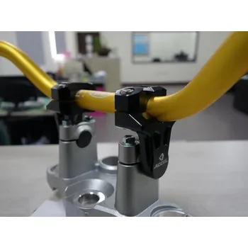 Řídítka ACCEL držáky/zvedáky na řidítka (spodní-28 mm, horní-28 mm) výška 50mm barva černá (ACCEL držáky/zvedáky na řidítka (spodní-28 mm, horní-28 mm) výška 50mm barva černá)