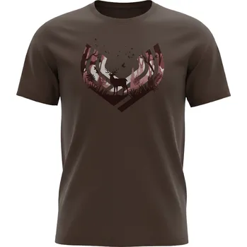ZÁHOŘÍ Rudel NATURE pánské triko Brown Velikost: M