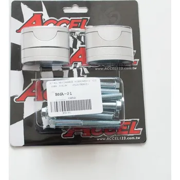 Řídítka ACCEL držáky/zvedáky na řidítka (spodní-28,6/horní-28,6mm) (plastery 18+5+10+6=39mm) barva stříbrná (BMA-01SV) (ACCEL držáky/zvedáky na řidítka (spodní-28,6/horní-28,6mm) (plastery 18+5+10+6=39mm) barva stříbrná (BMA-01SV))