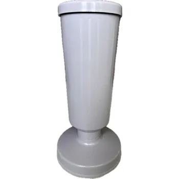 Váza Madona hřbitovní váza plast se zátěží 30 cm - šedá