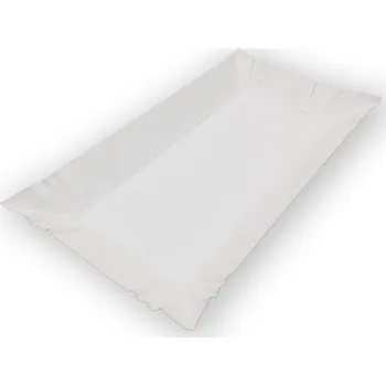 Jednorázové nádobí Papírové tácky papírová tácka 14x20 cm, 100 ks