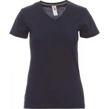 Dámské tričko Payperwear Dámské vyštíhlené tričko s výstřihem do V Barva: modrá námořní, Velikost: XXL
