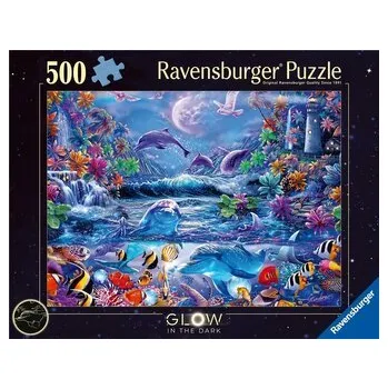 Puzzle Puzzle 2D 500 Świecące - Magiczny świat