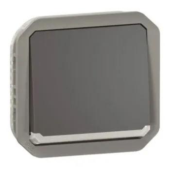 vypínač Nový Plexo Schodišťový přepínač se signalizací, Antracit Legrand 069802L