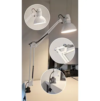 Lampička Stolní lampička Rum-Lux bílá, výkon až 60 W