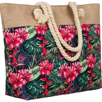 Kabelka Dámská prostorná nákupní taška shopper na pláž