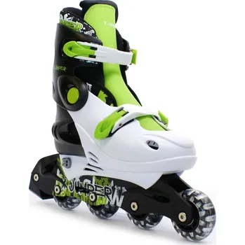 Kolečkové Brusle Midex X Jumper bílo-černo-zelené vel. 38-40
