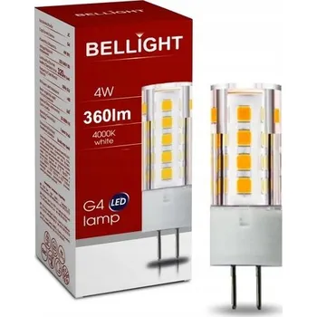 Žárovka LED ŽÁROVKA G4 4W = 55W 12V AC/DC 4000K Neutrální bílá 360lm Bellight
