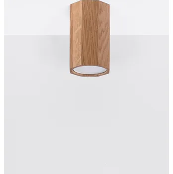 SOLLUX LIGHTING kulatý Stropní Svítidlo 6 x 6 cm hnědá