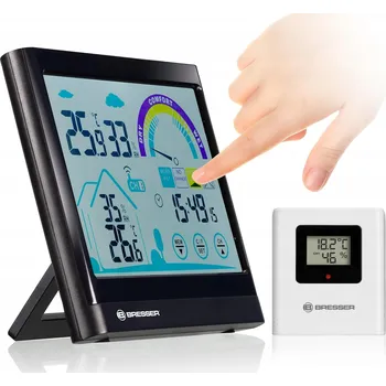 Meteostanice Hodiny Meteostanice s Teploměrem / Vlhkoměrem BRESSER VentAir