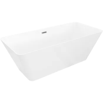 Vana Mexen Velo Slim volně stojící vana 170 x 75 cm, bílá, přepad gun metal - 52811707500-95 Volně stojící vany