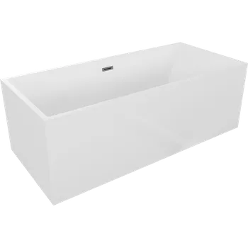 Vana Mexen Vigo volně stojící vana 178,5 x 80 cm, bílá, přepad gun metal - 51251788000-95 Volně stojící vany