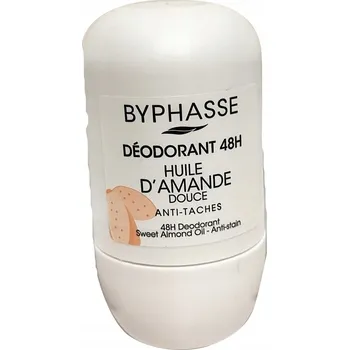 3 x Byphasse Dámský kuličkový deodorant 48h Antiperspirant s olejem ze sladkých mandlí