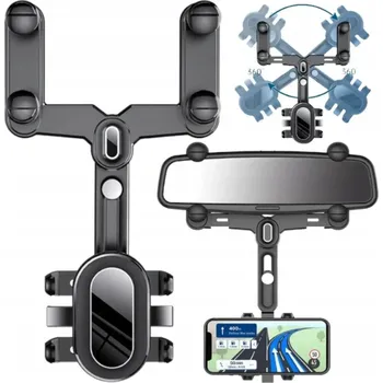 Držák do auta Koanni černý, otočný 360°