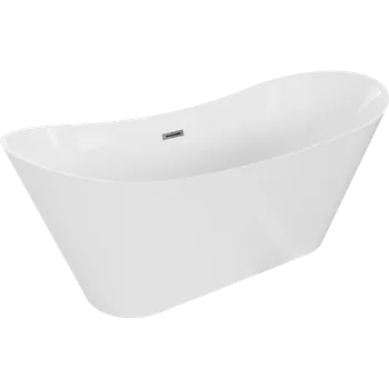 Vana Mexen Celia volně stojící vana 170 x 75 cm, bílá, přepad gun metal - 52331707500-95 Volně stojící vany